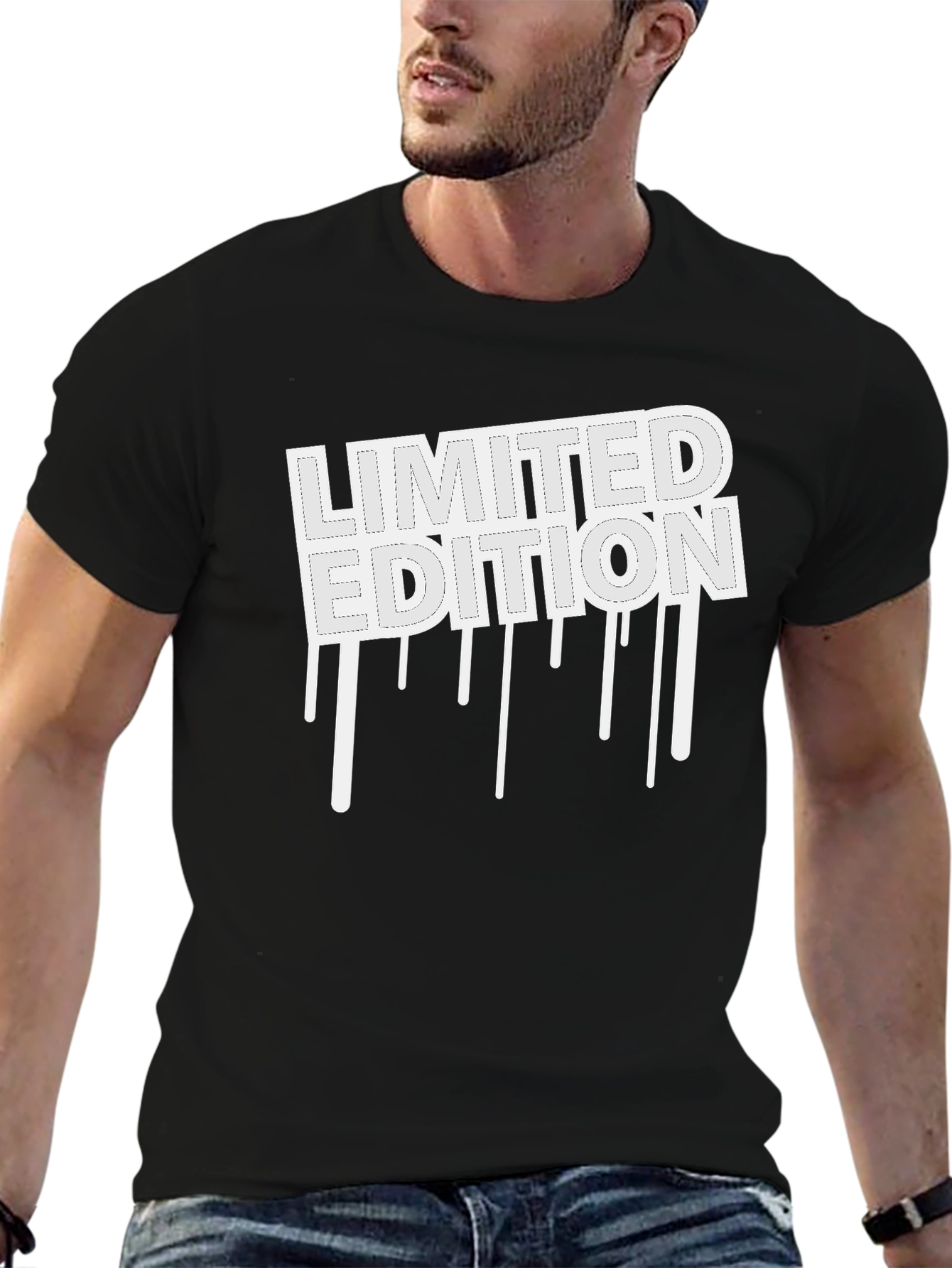 Limited Edition Graphic Tee - Black Casual Shirt