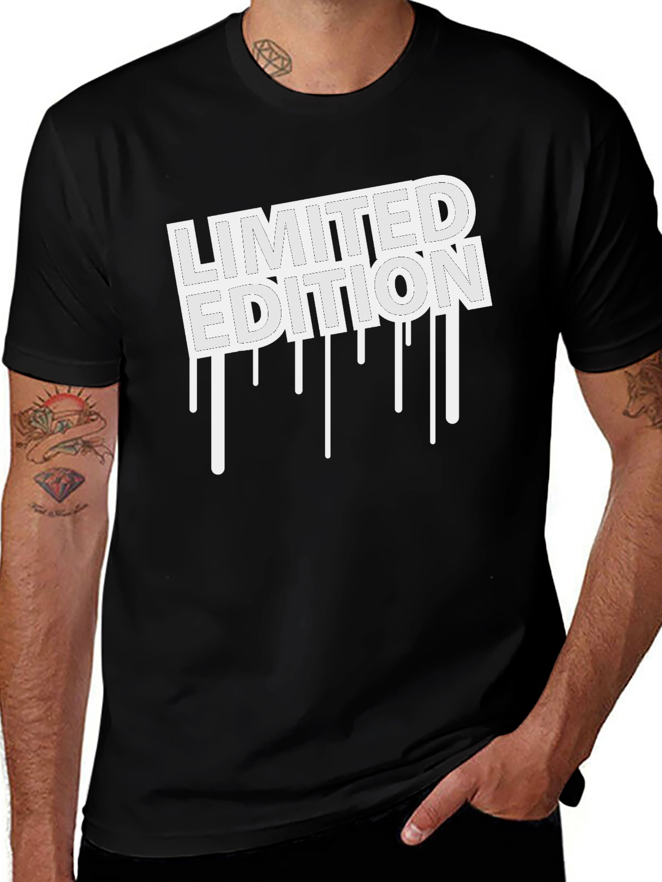 Limited Edition Graphic Tee - Black Casual Shirt
