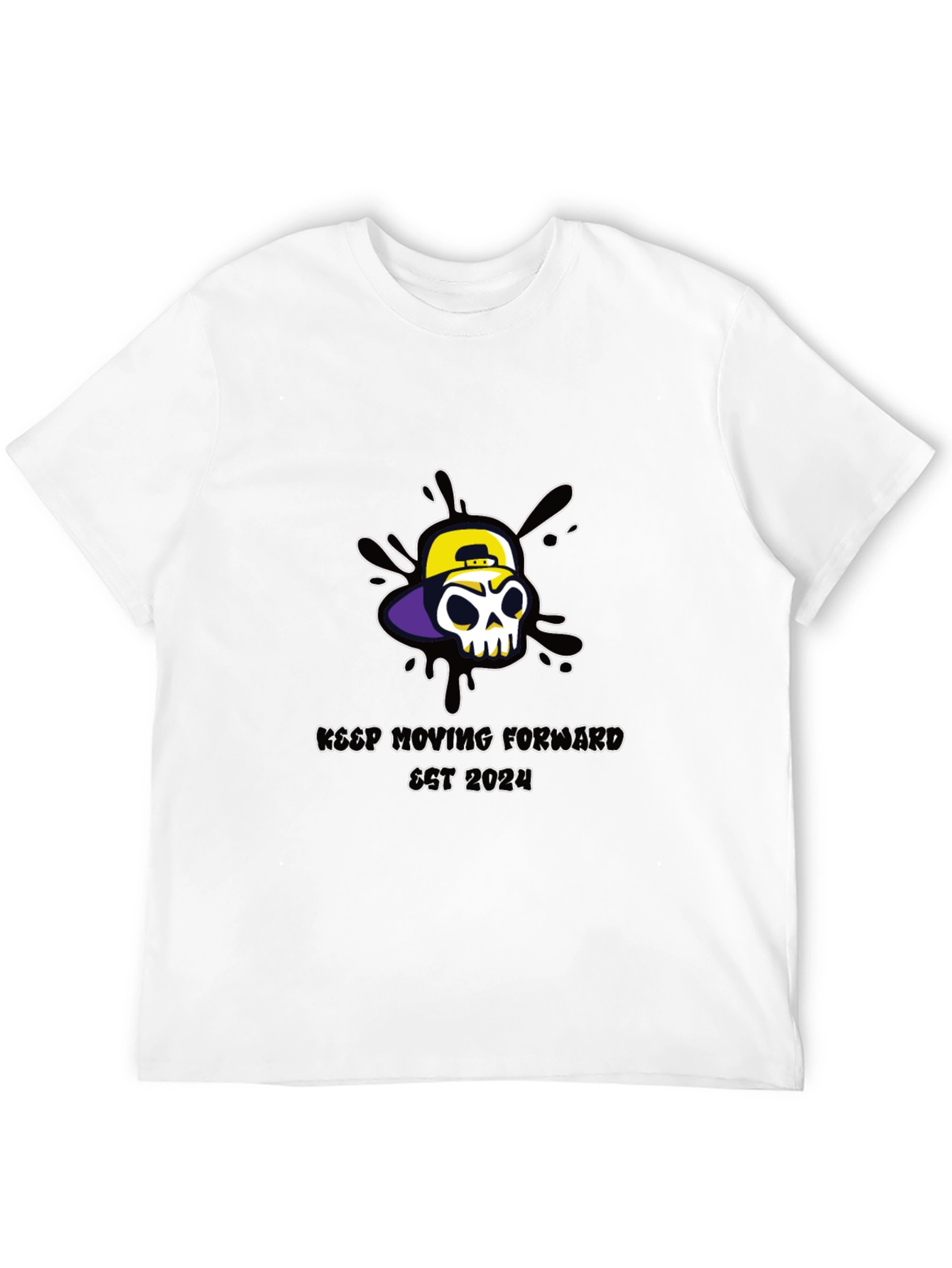 Keep Moving Forward Skull Graphic Tee