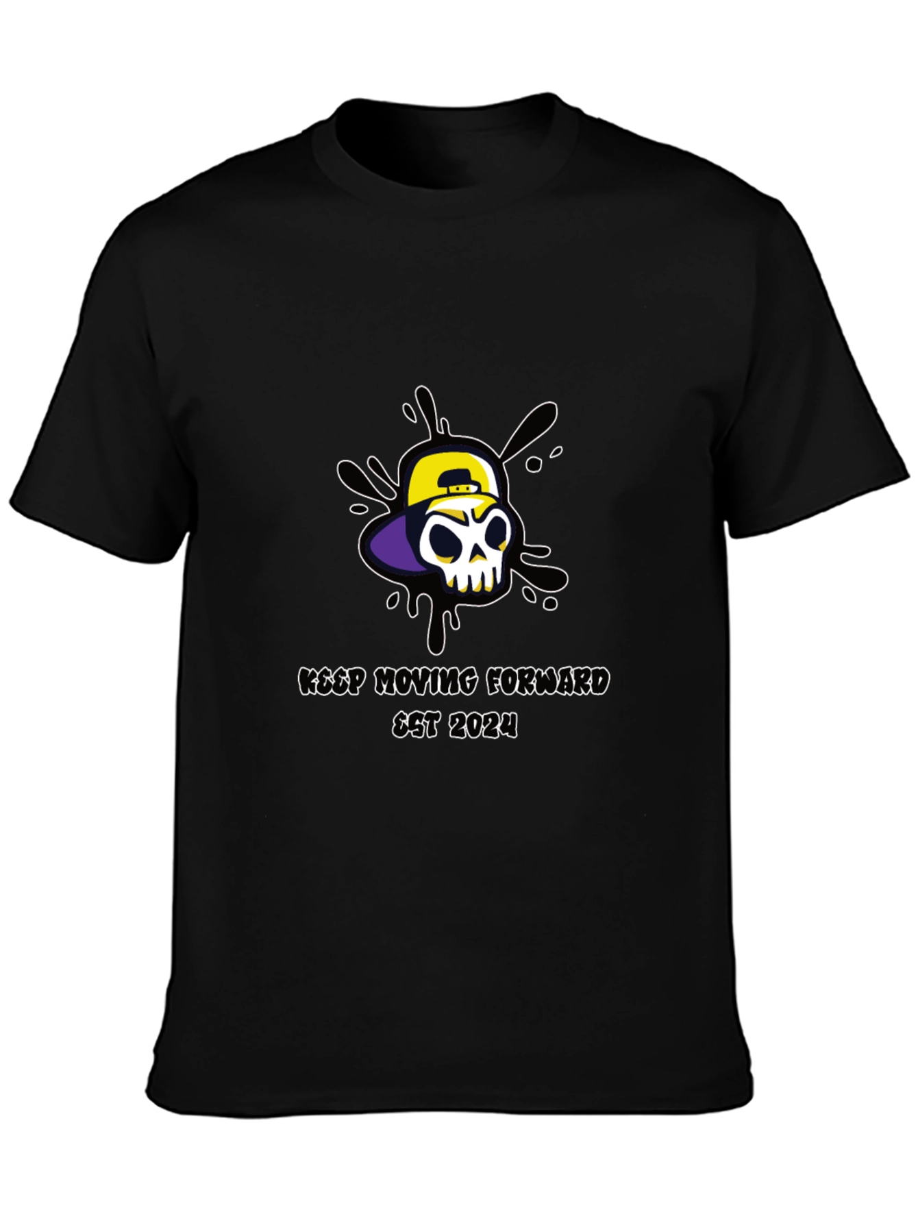Keep Moving Forward Skull Graphic Tee