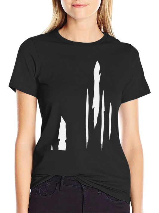 Modern Abstract Black Graphic Tee
