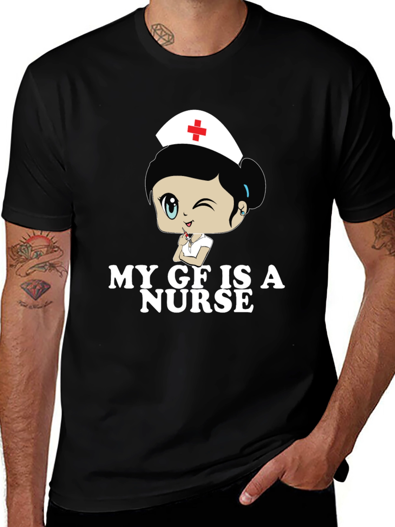 My GF is a Nurse Graphic T-Shirt