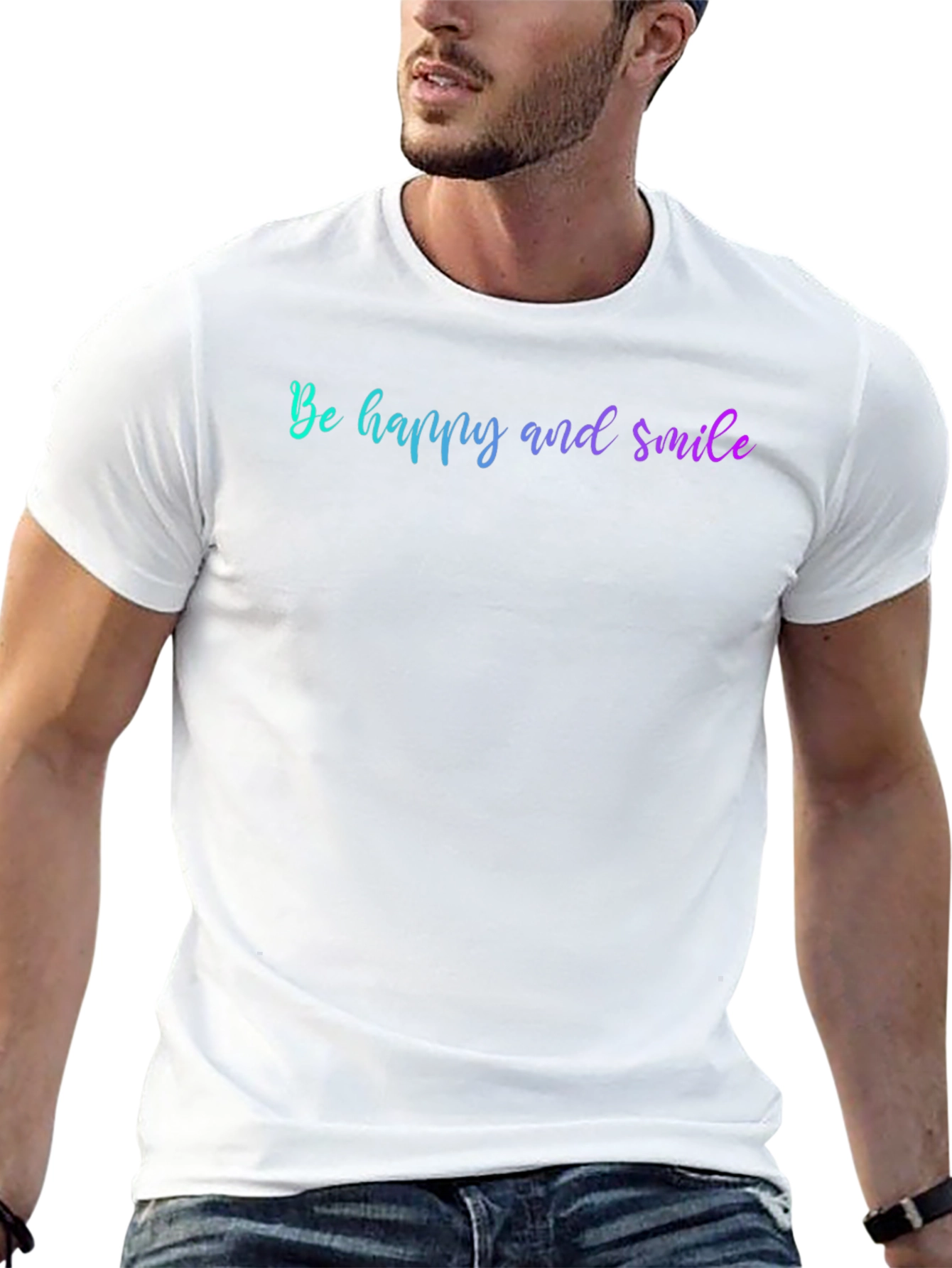 Be Happy And Smile Graphic T-Shirt