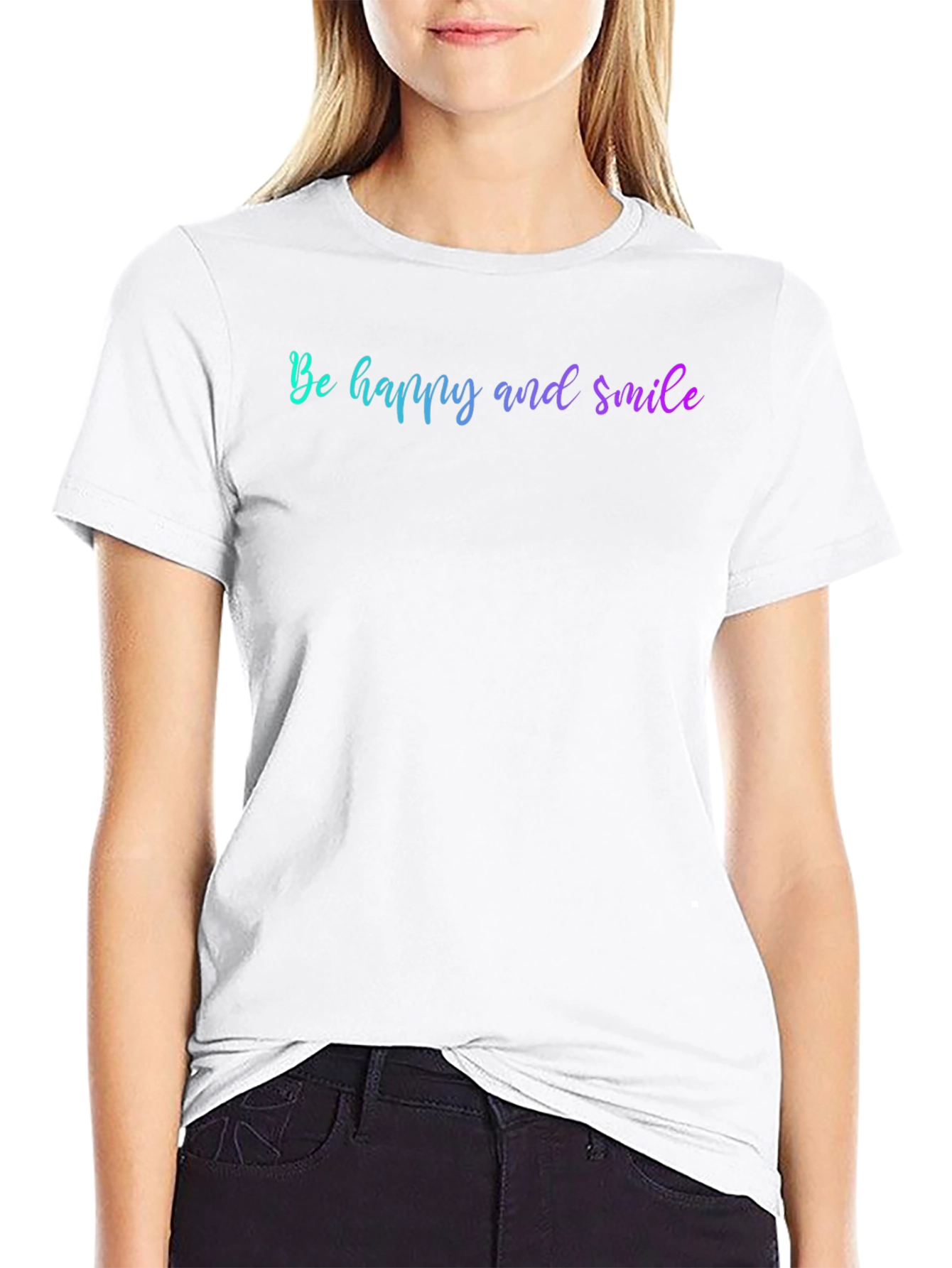 Be Happy And Smile Graphic T-Shirt