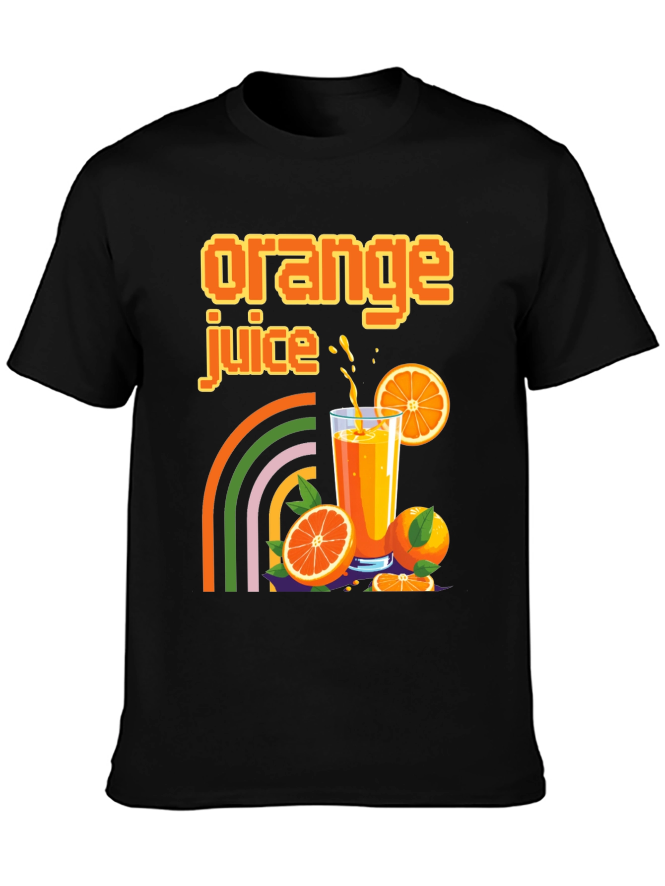 Retro Orange Juice Graphic Tee