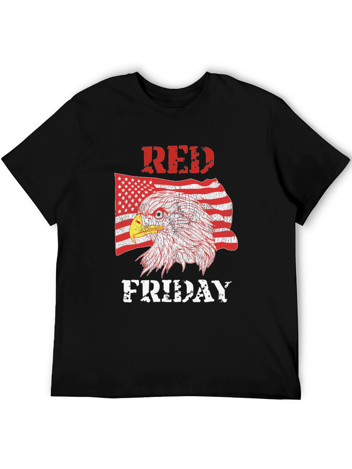 RED Friday Eagle Graphic Tee - Mens Black T-Shirt