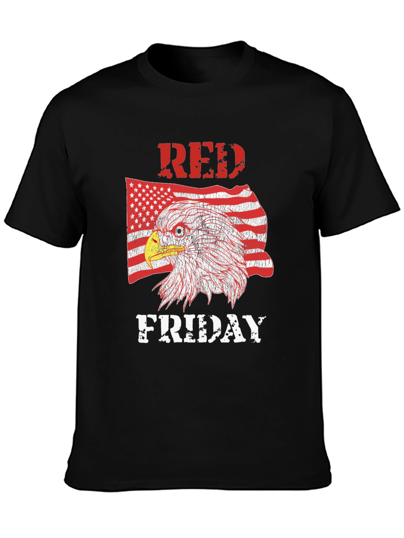 RED Friday Eagle Graphic Tee - Mens Black T-Shirt
