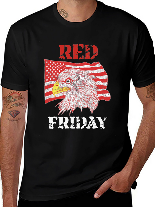 RED Friday Eagle Graphic Tee - Mens Black T-Shirt