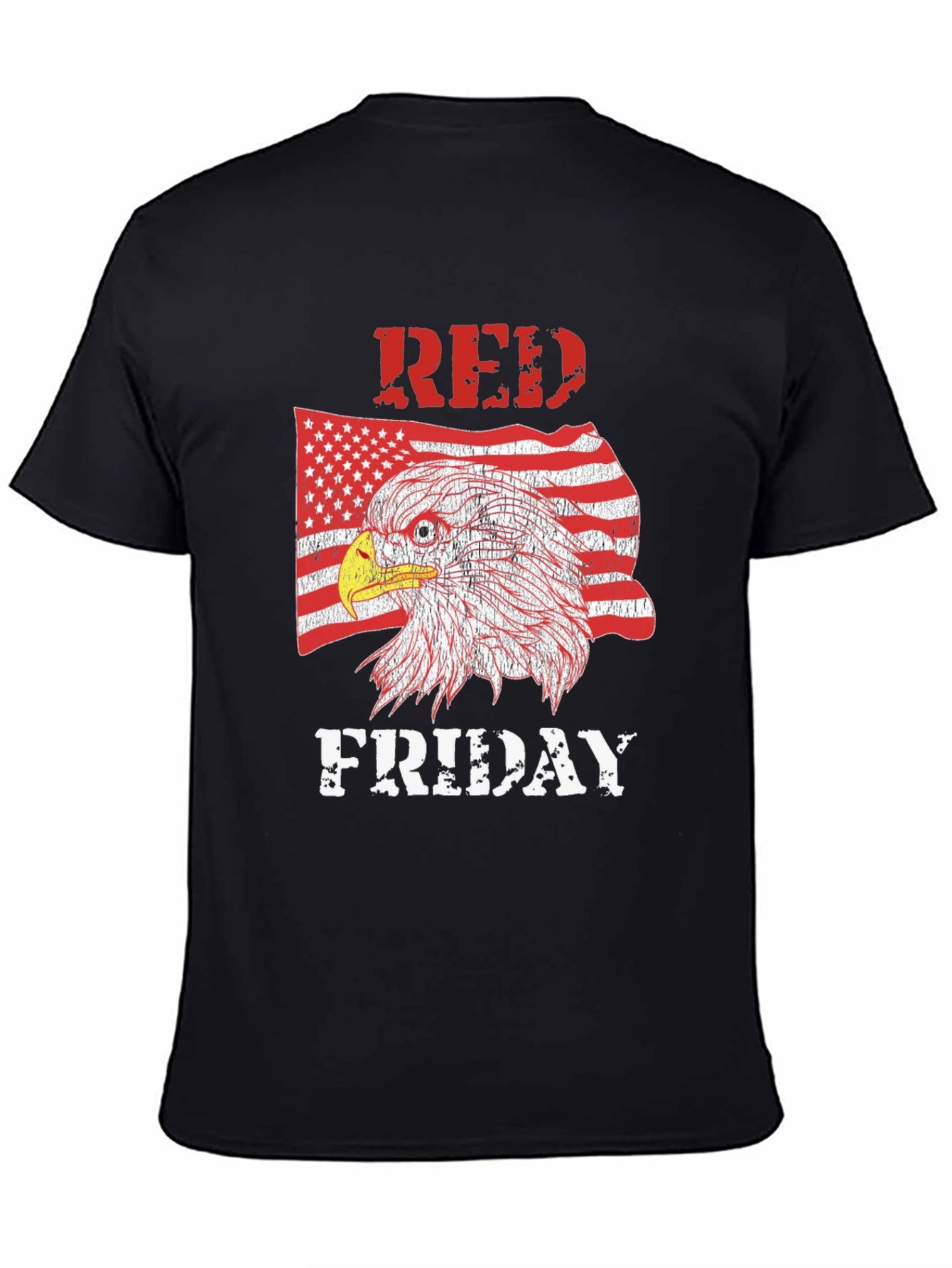 RED Friday Eagle Graphic Tee - Mens Black T-Shirt