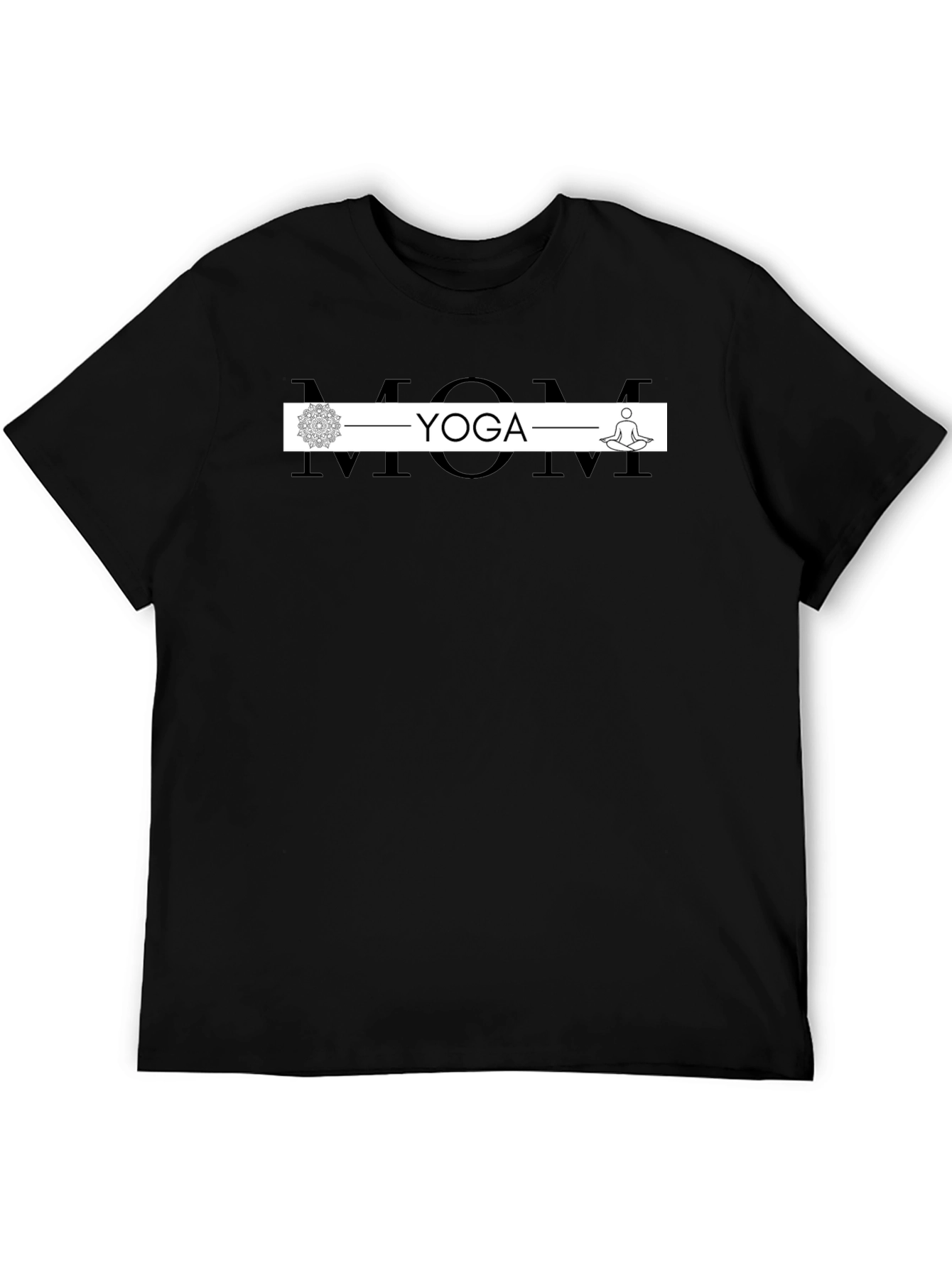 Yoga Mom T-Shirt - Black Comfortable Fit