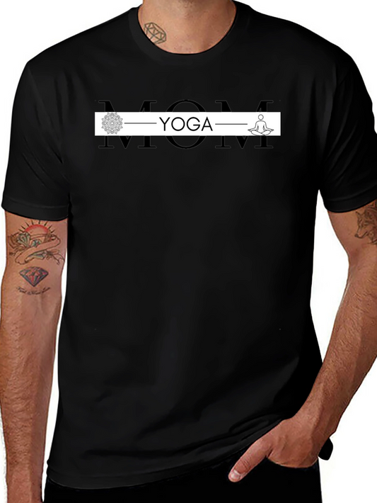 Yoga Mom T-Shirt - Black Comfortable Fit