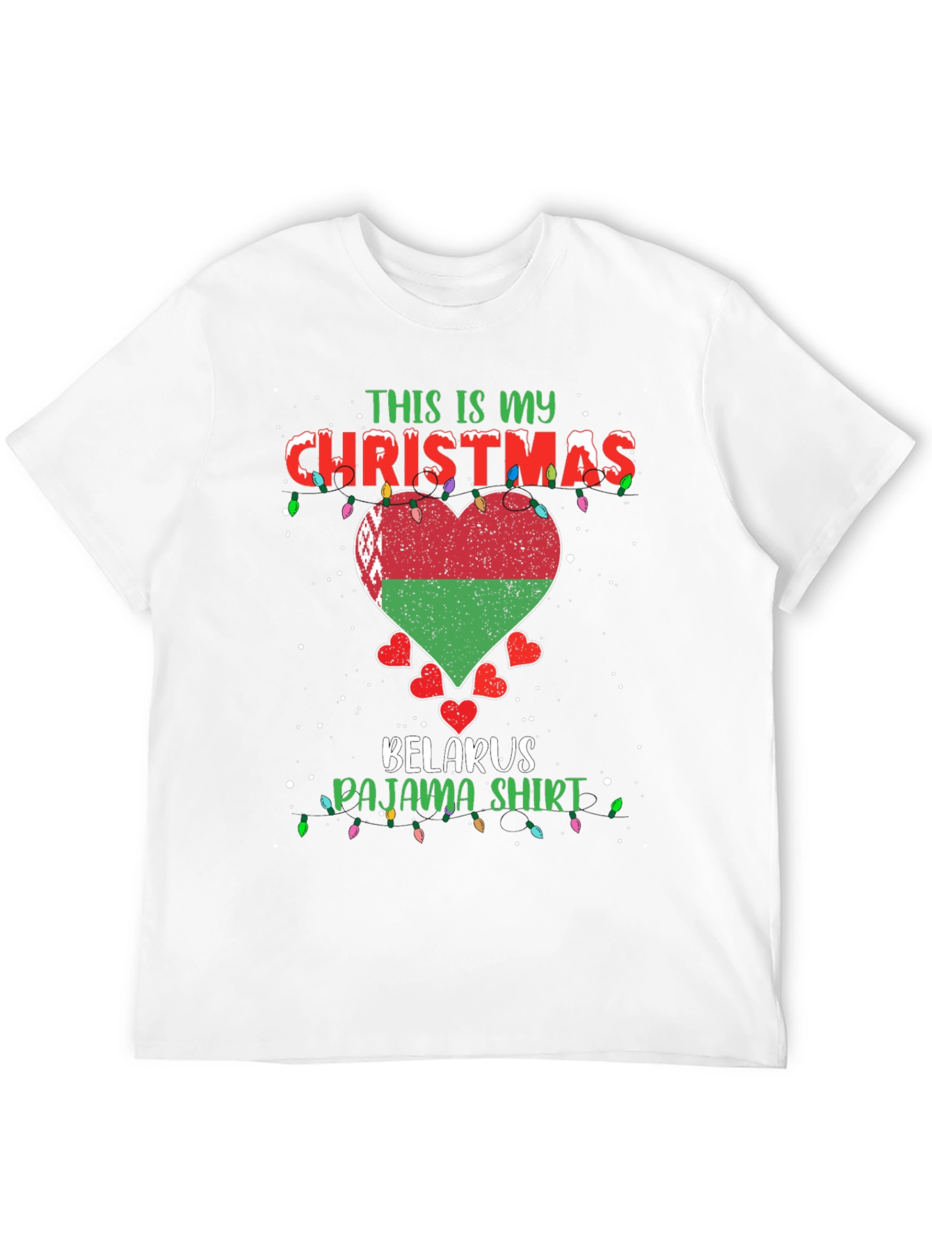 Belarus Christmas Pajama Shirt