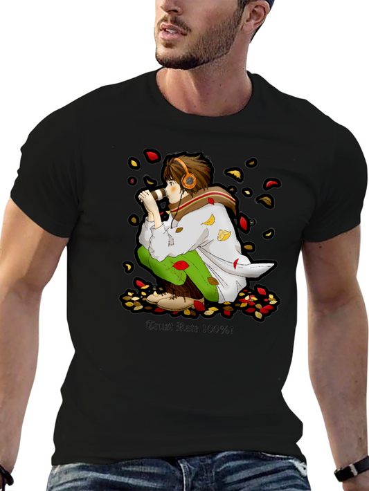 Anime Boy Graphic Tee - Trust Rate 100%