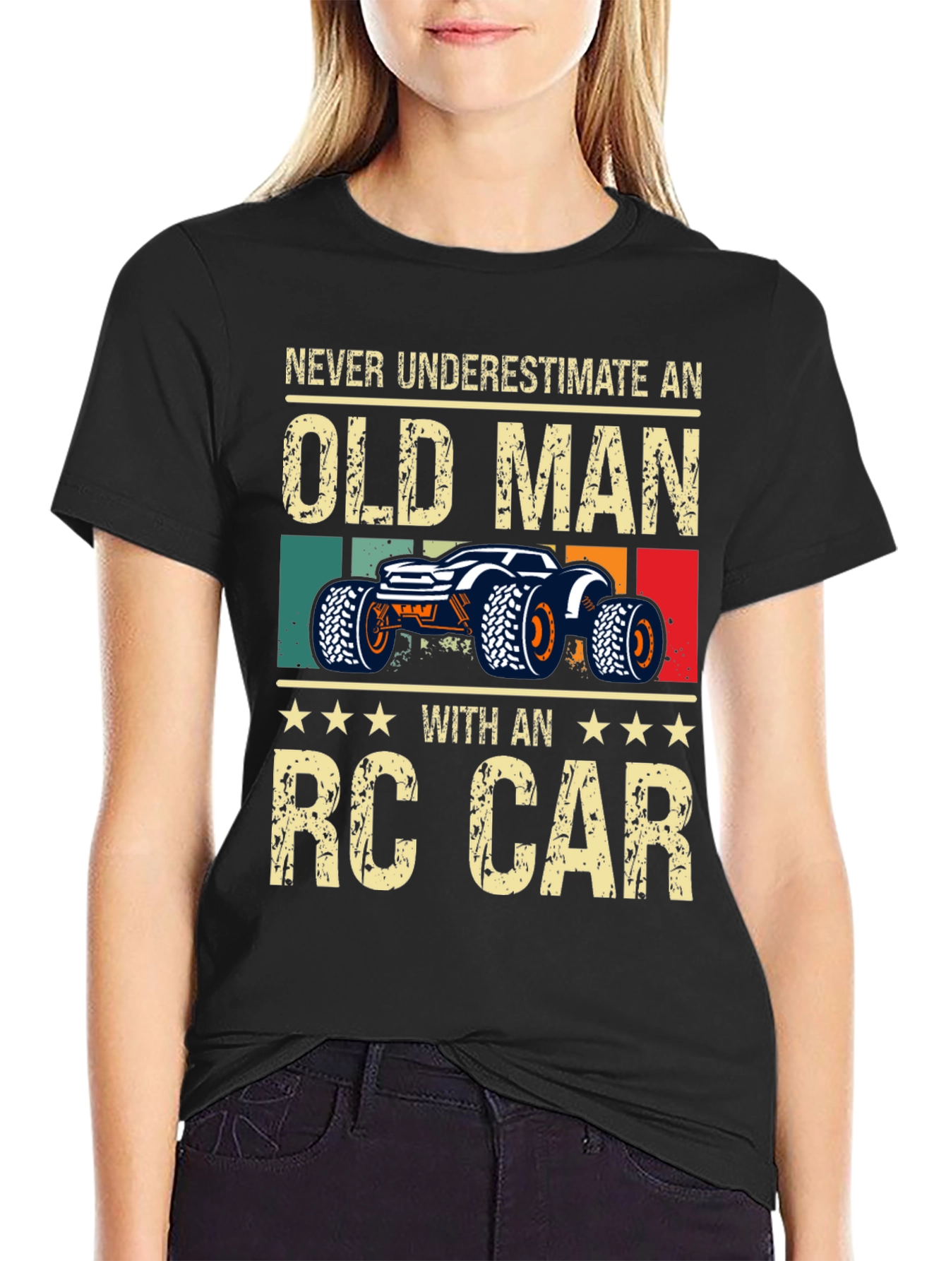 Old Man RC Car T-Shirt - Fun Hobby Tee