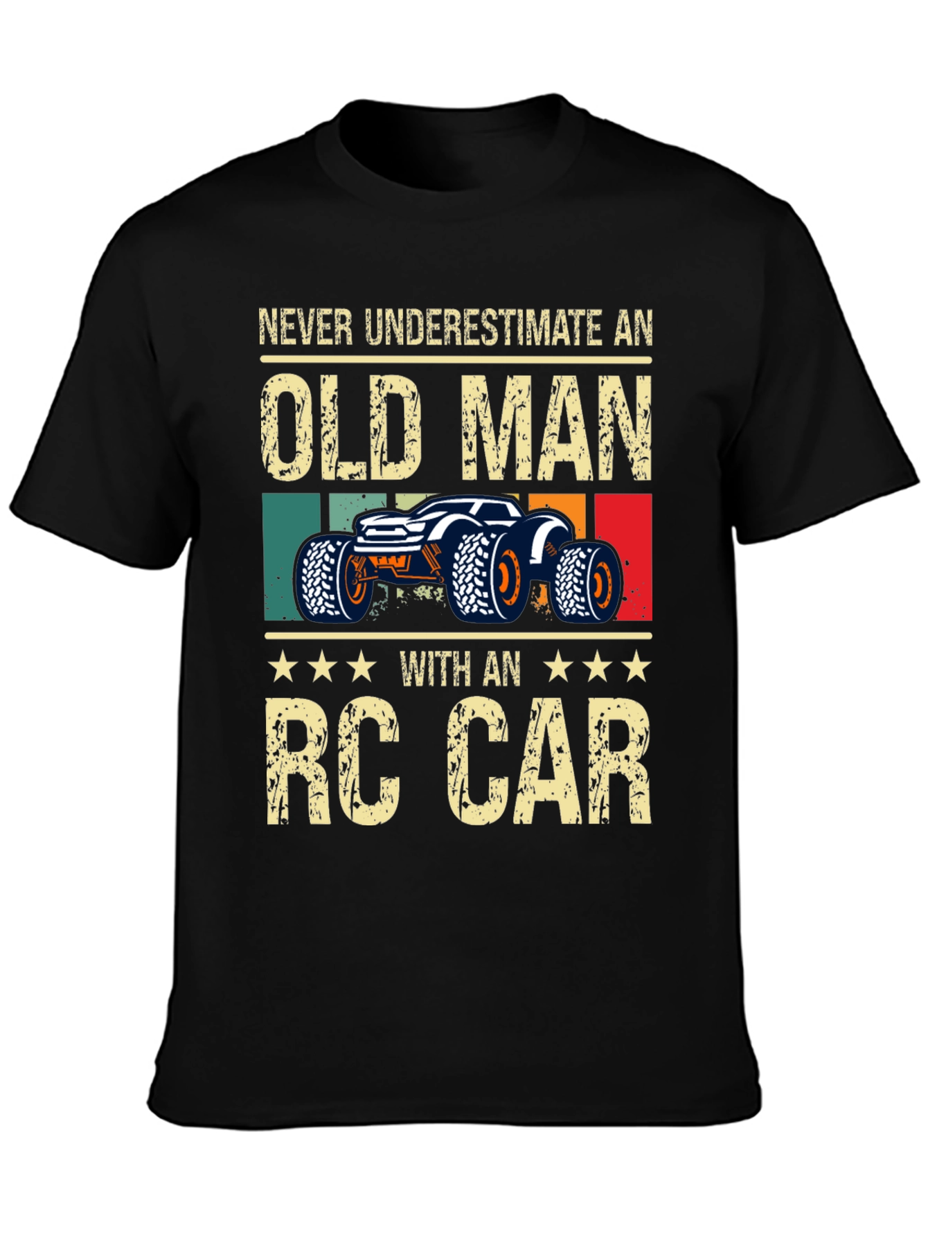 Old Man RC Car T-Shirt - Fun Hobby Tee