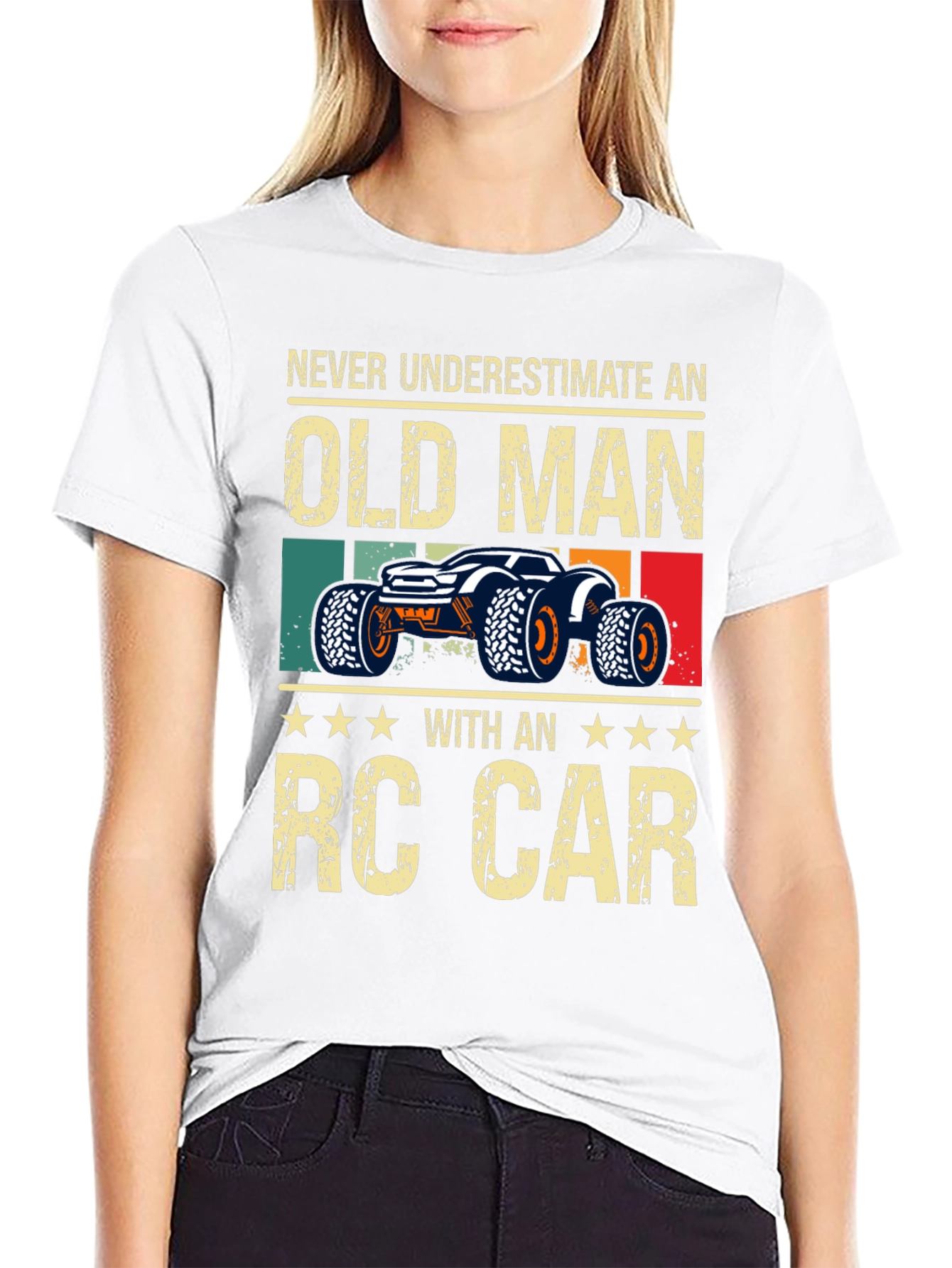 Old Man RC Car T-Shirt - Fun Hobby Tee