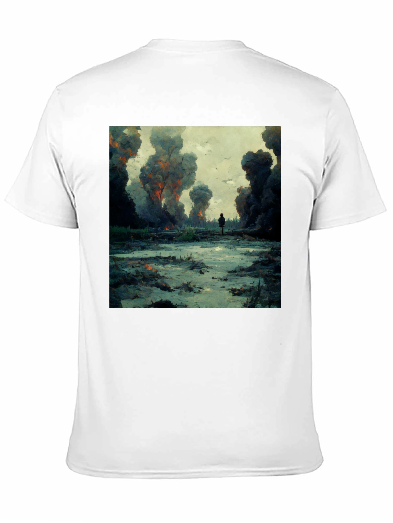 Artistic Graphic Tee - Apocalypse Design