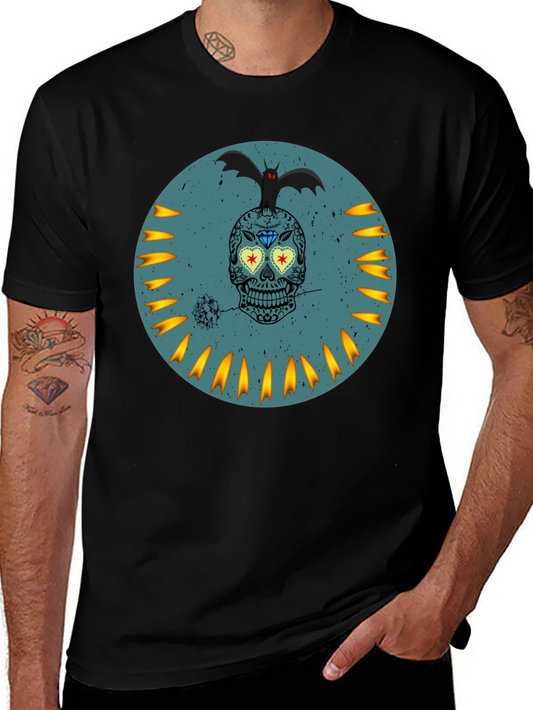 Sugar Skull Bat Graphic Tee