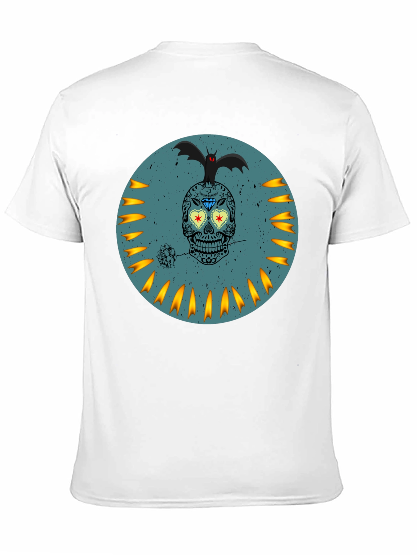 Sugar Skull Bat Graphic Tee