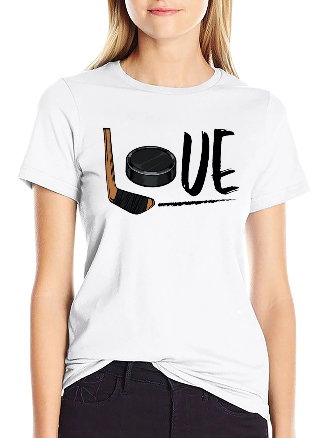 Hockey Love Graphic T-Shirt for Hockey Fans