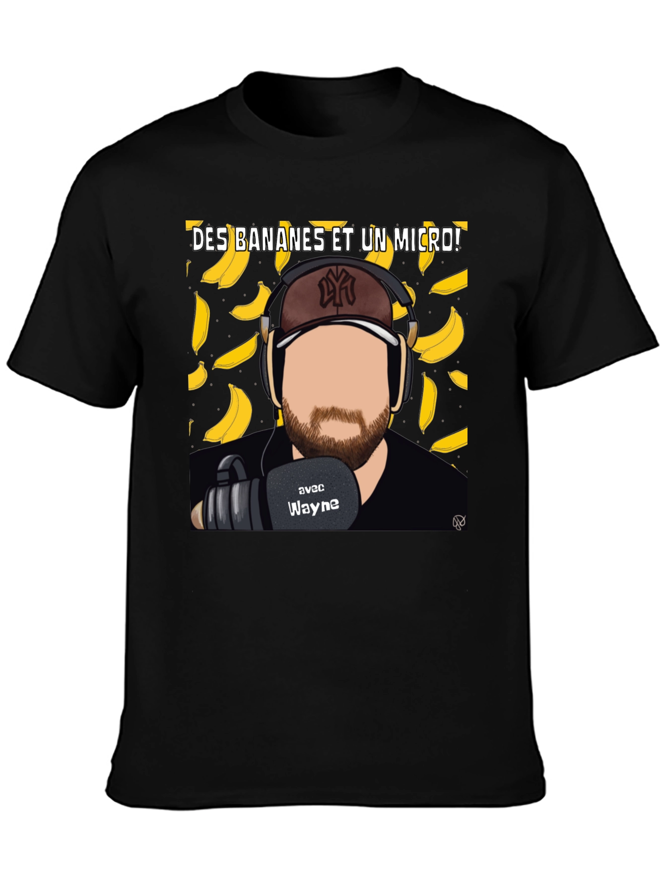 Bananas and a Mic T-Shirt - Podcast Tee