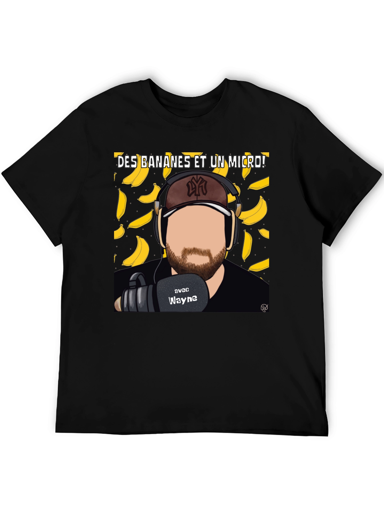 Bananas and a Mic T-Shirt - Podcast Tee