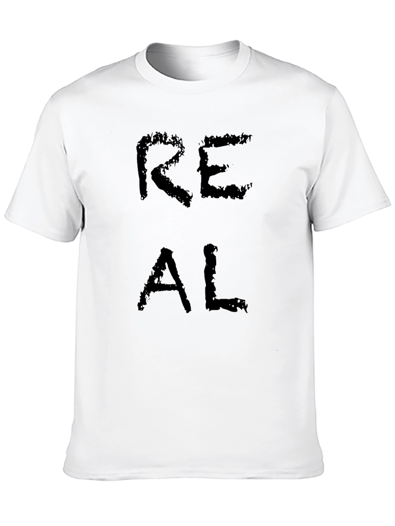 Real Text Graphic Black T-Shirt