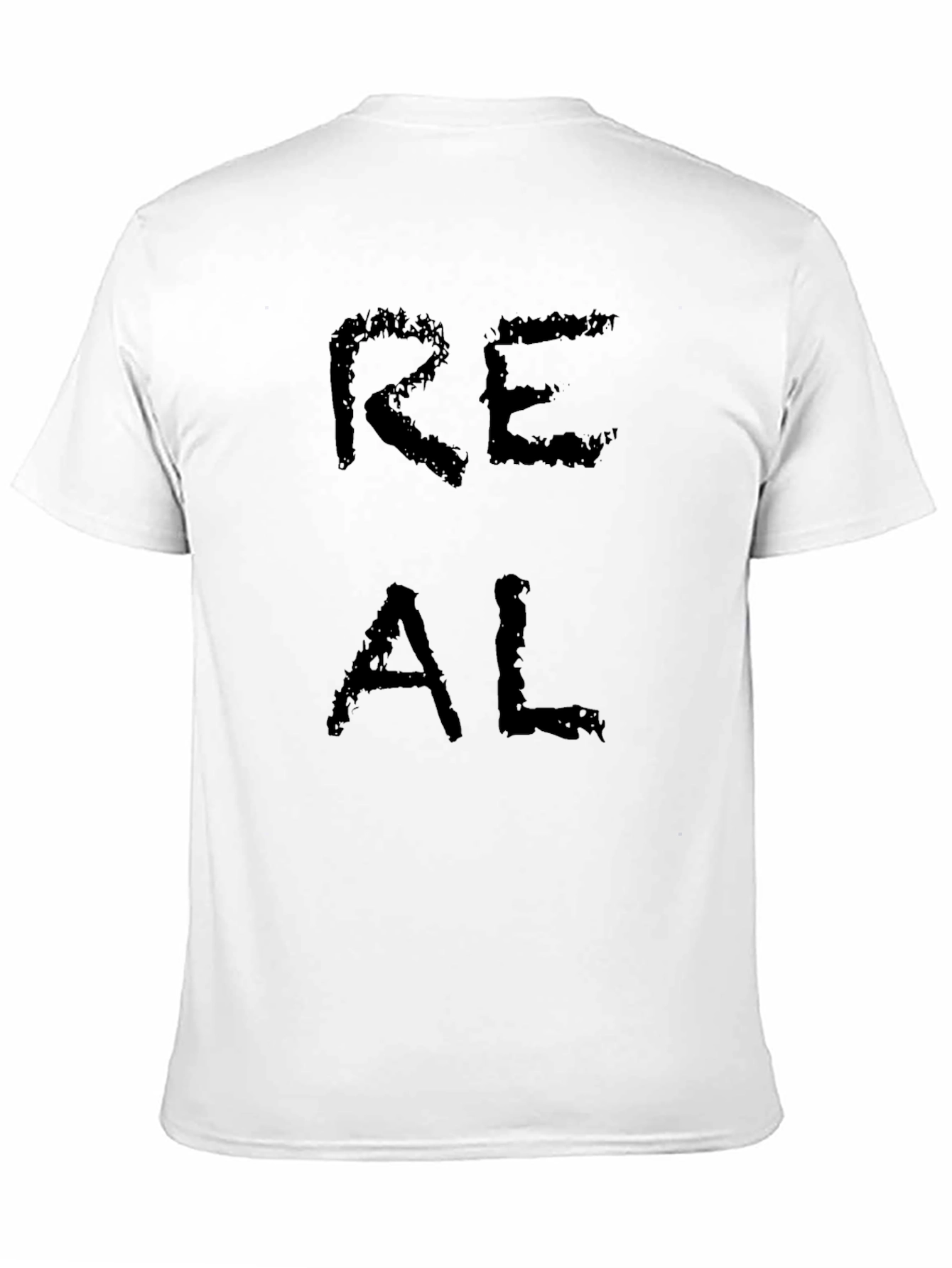 Real Text Graphic Black T-Shirt