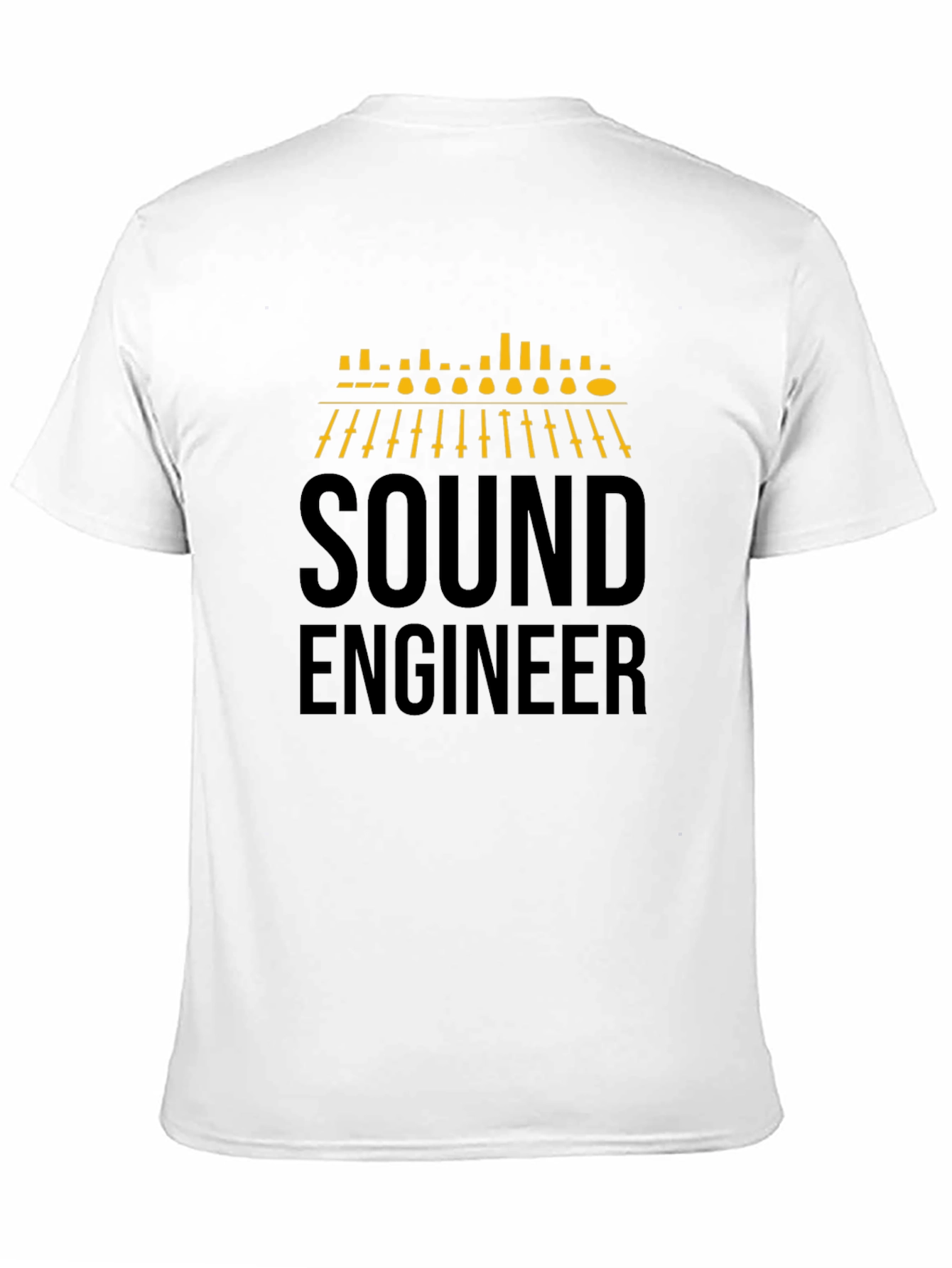 Sound Engineer Graphic T-Shirt - Black