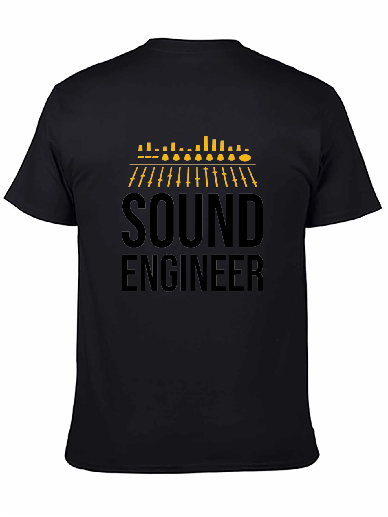 Sound Engineer Graphic T-Shirt - Black