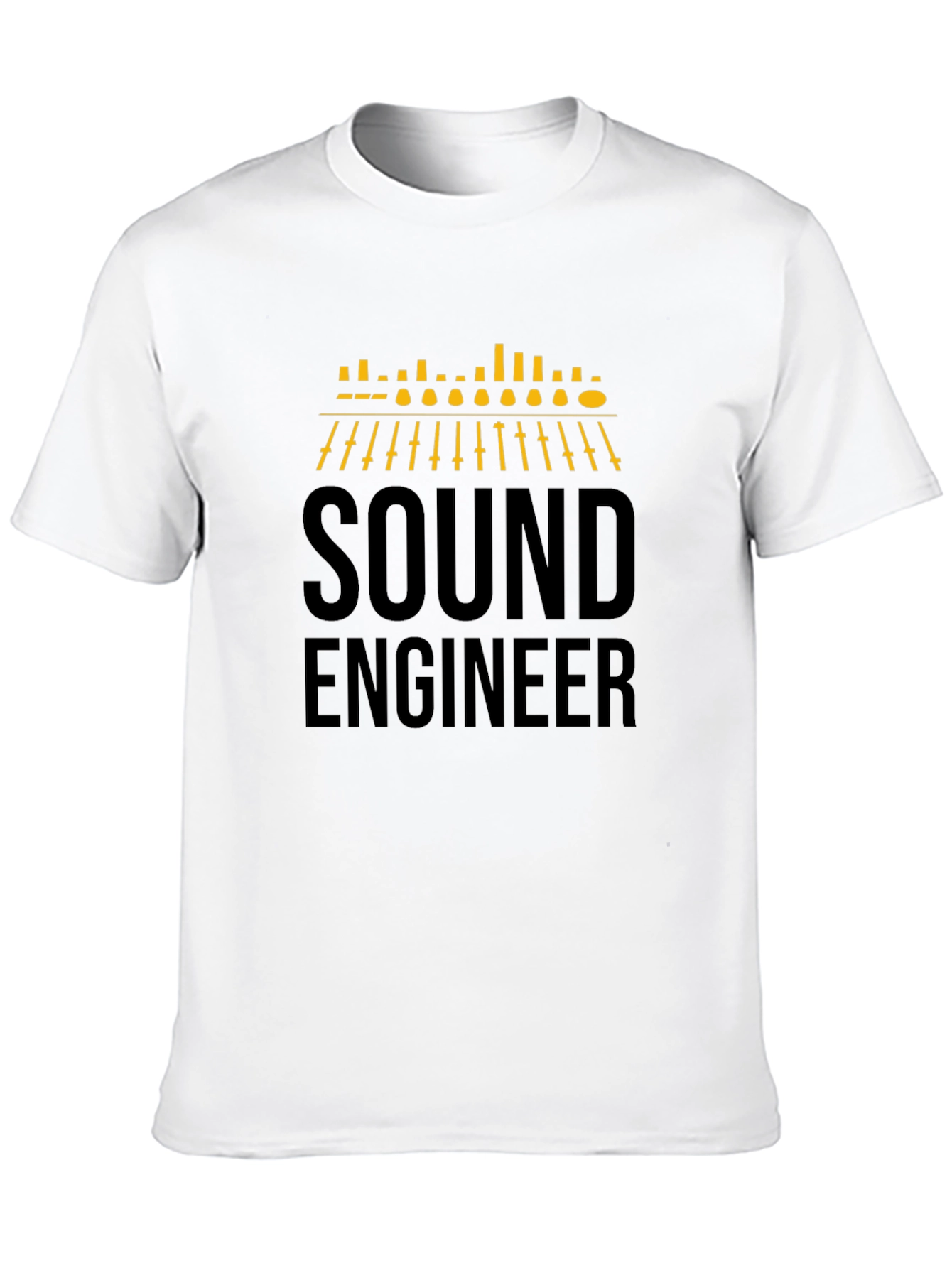 Sound Engineer Graphic T-Shirt - Black