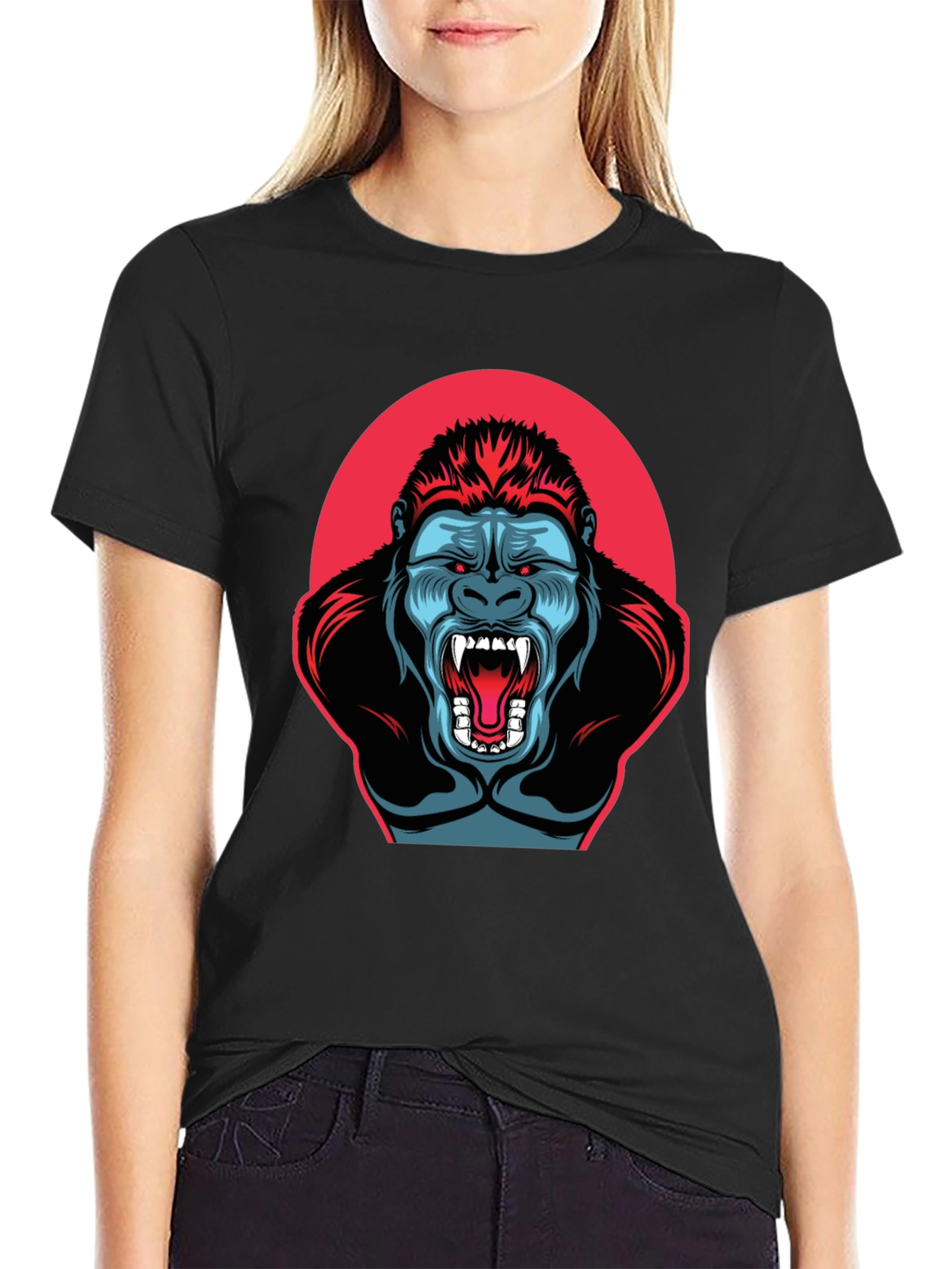 Gorilla Graphic T-Shirt - Mens Black Tee