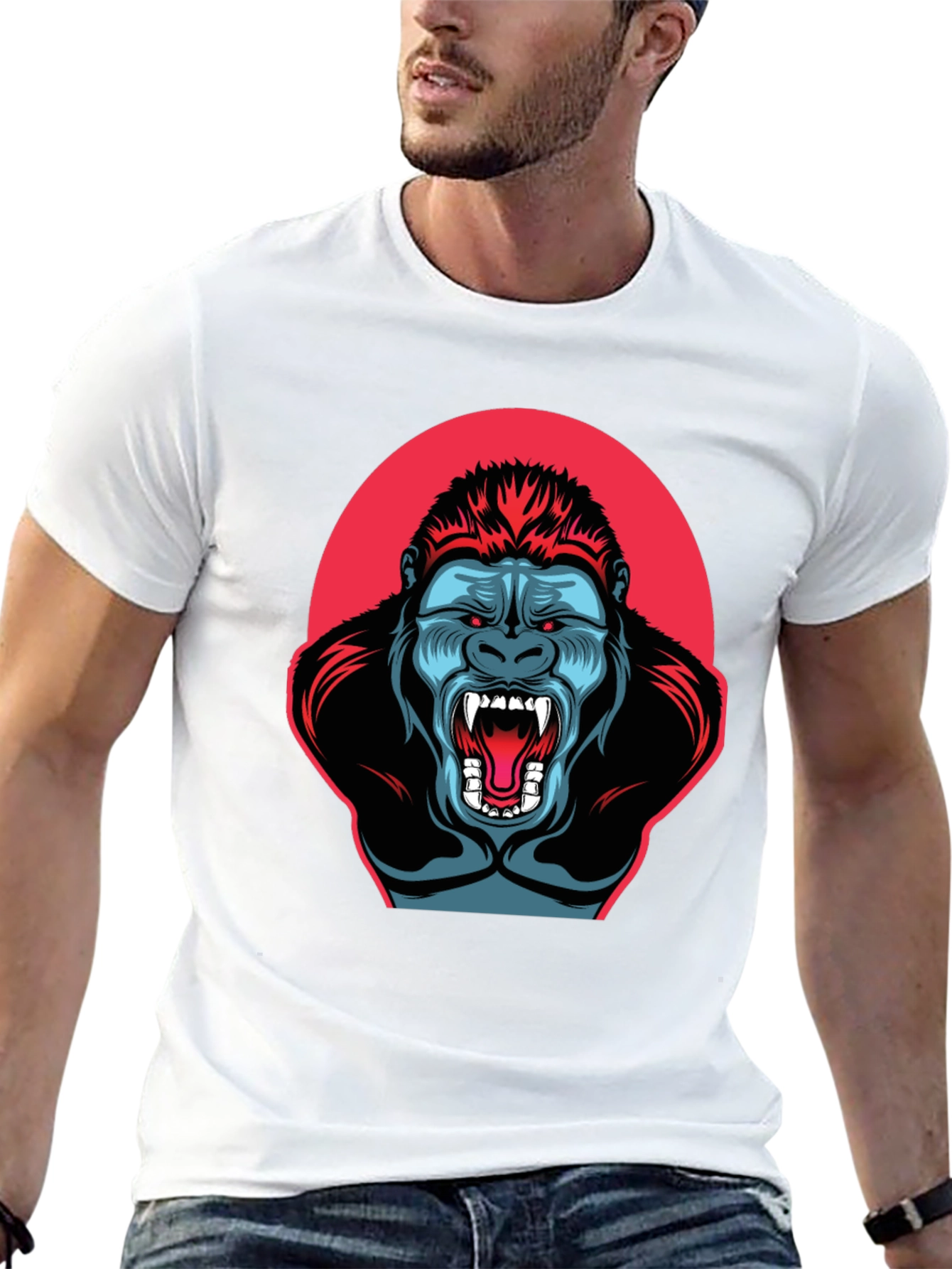 Gorilla Graphic T-Shirt - Mens Black Tee
