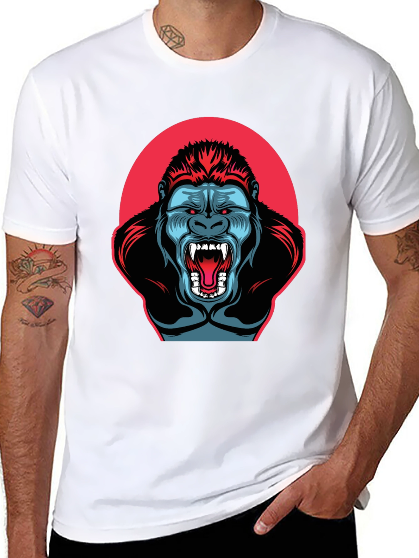 Gorilla Graphic T-Shirt - Mens Black Tee