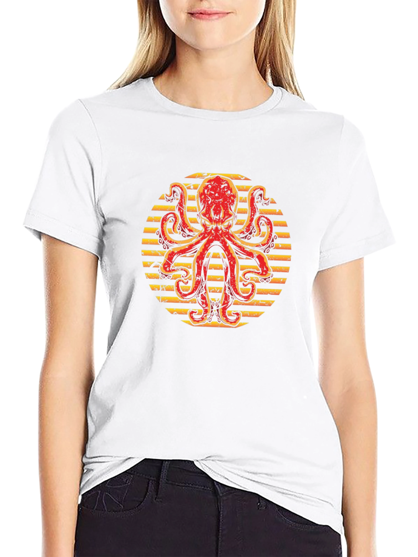 Octopus Graphic Tee - Mens Black T-Shirt