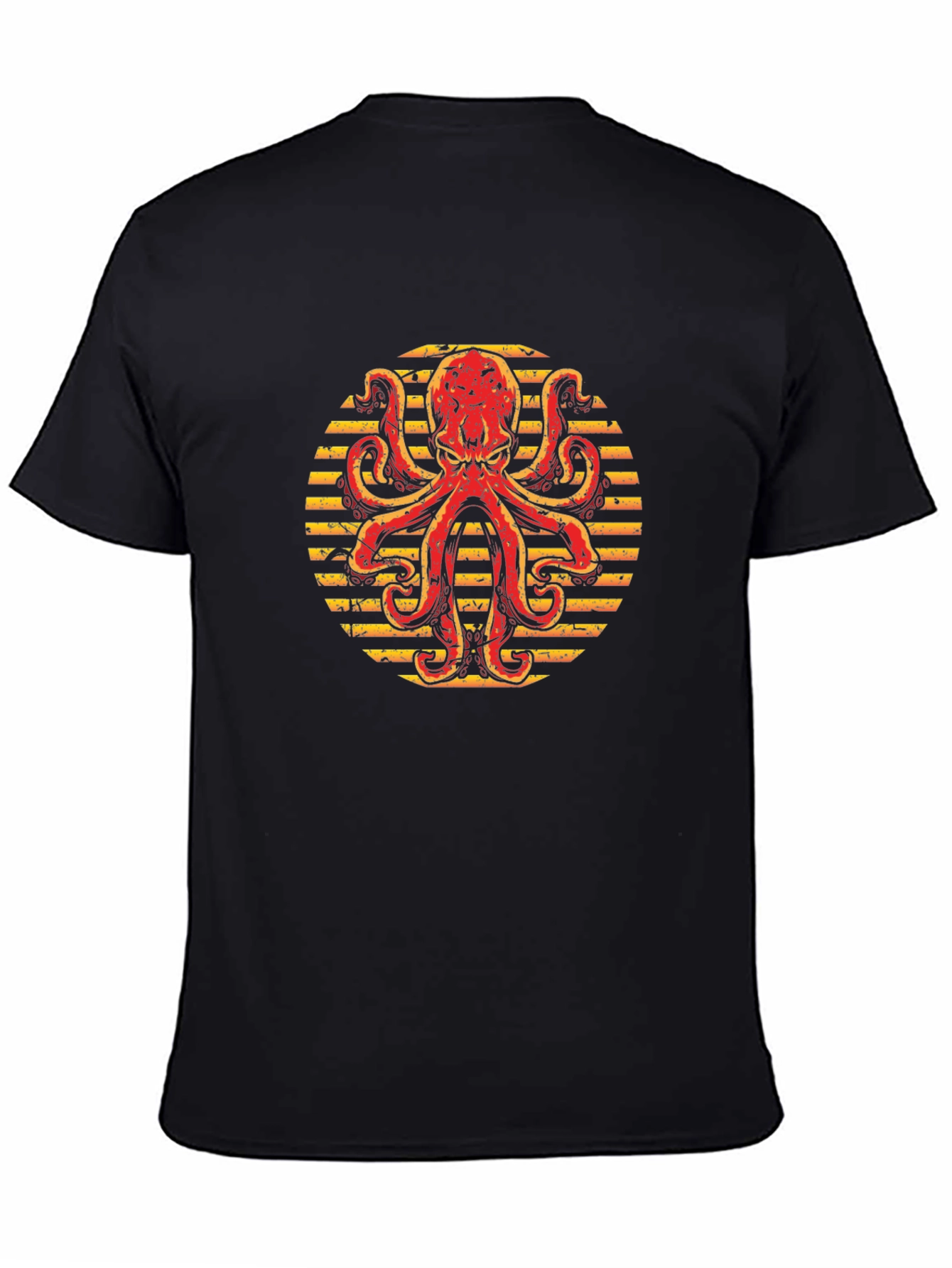 Octopus Graphic Tee - Mens Black T-Shirt