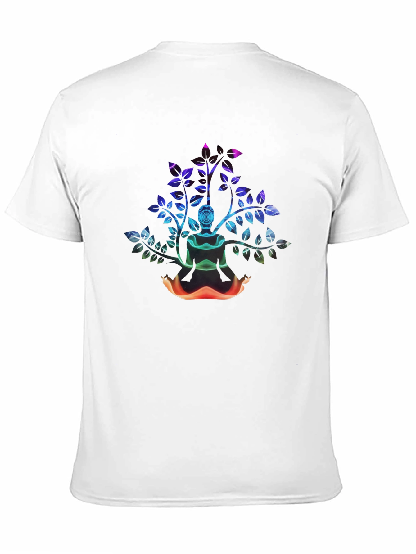 Abstract Rose Bush Graphic Tee - Black