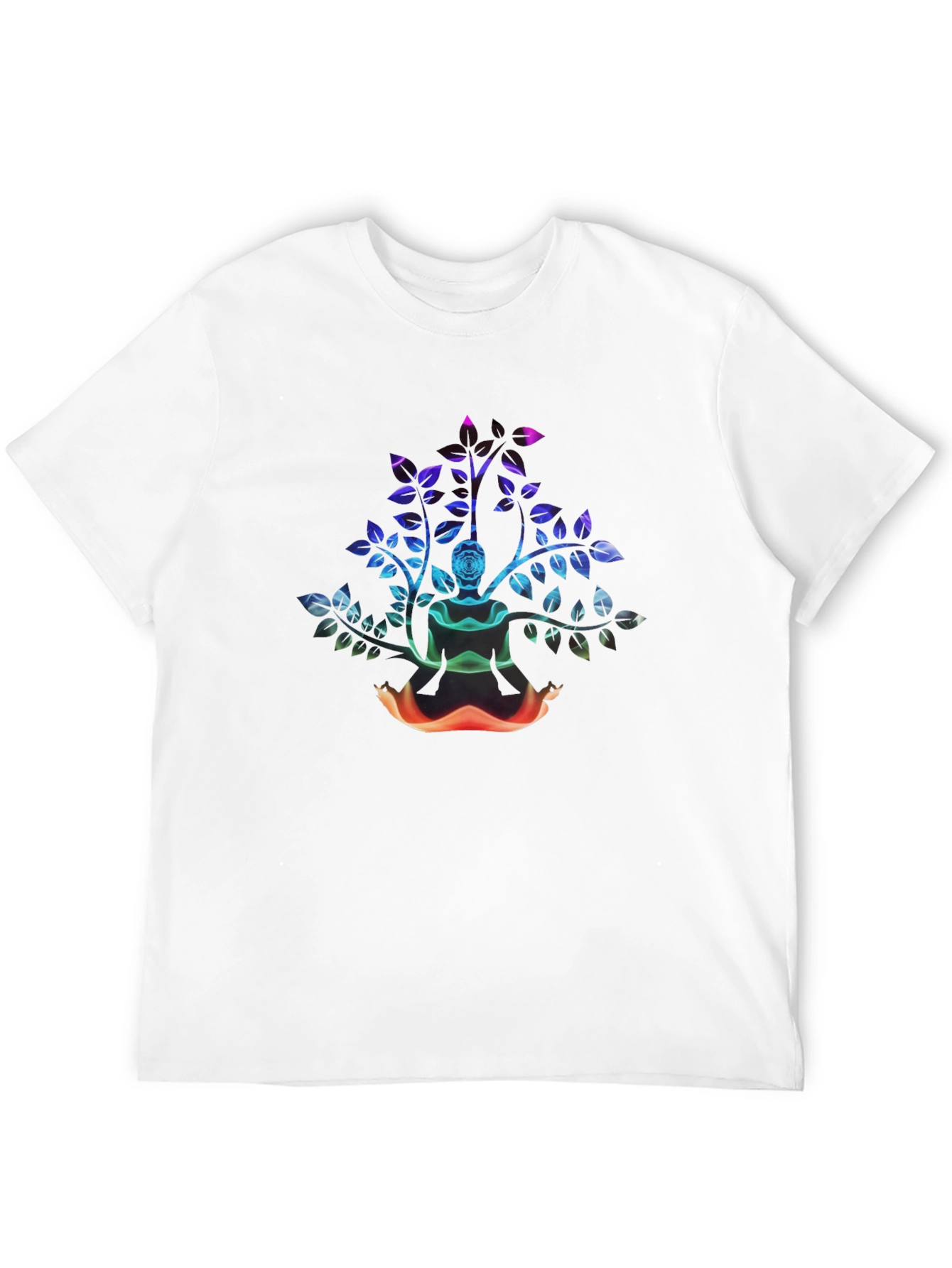 Abstract Rose Bush Graphic Tee - Black