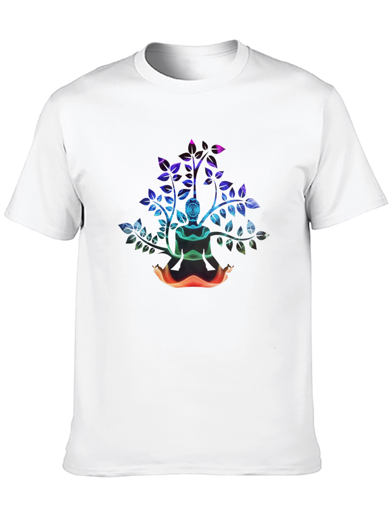Abstract Rose Bush Graphic Tee - Black