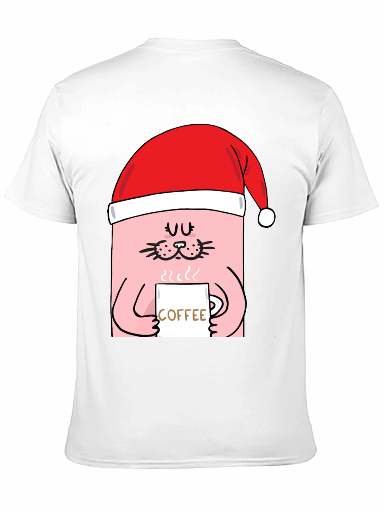 Festive Cat Coffee T-Shirt