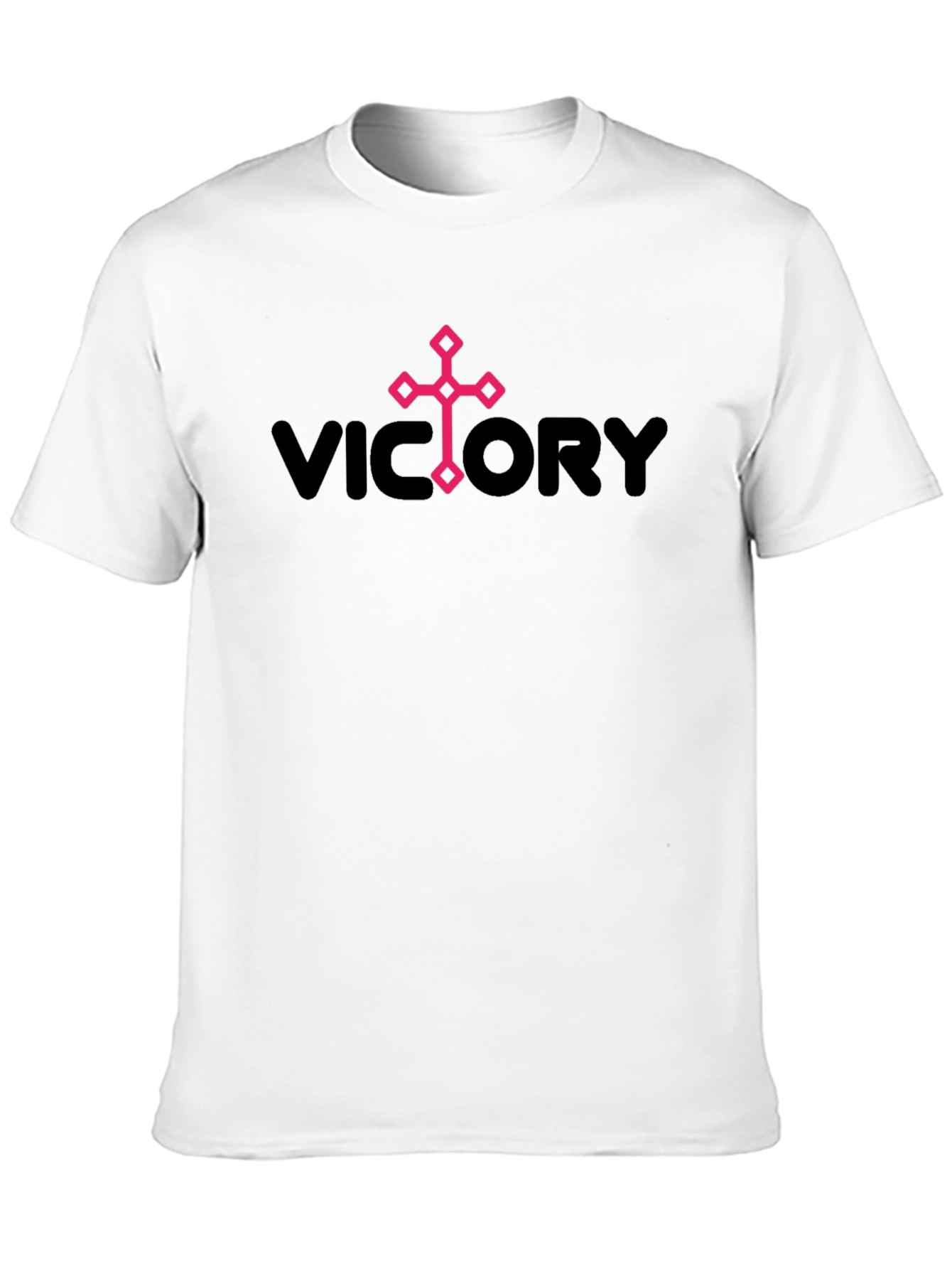 Victory Graphic Print Mens Black T-Shirt
