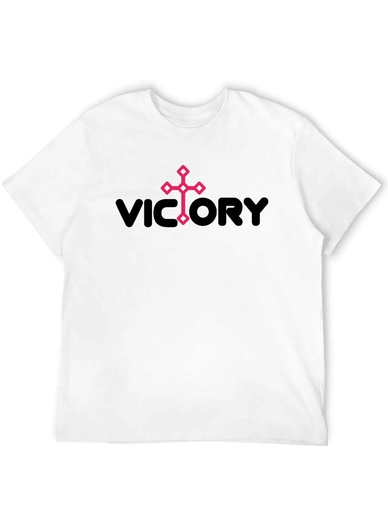 Victory Graphic Print Mens Black T-Shirt