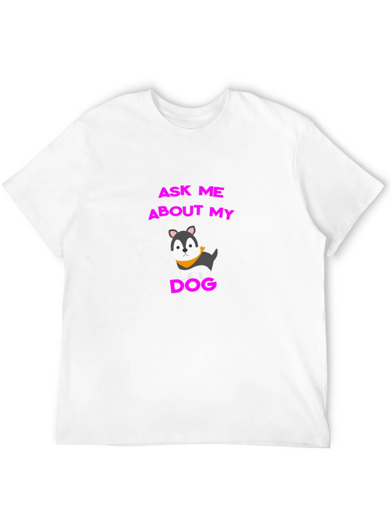 Ask Me About My Dog Graphic Tee - Black