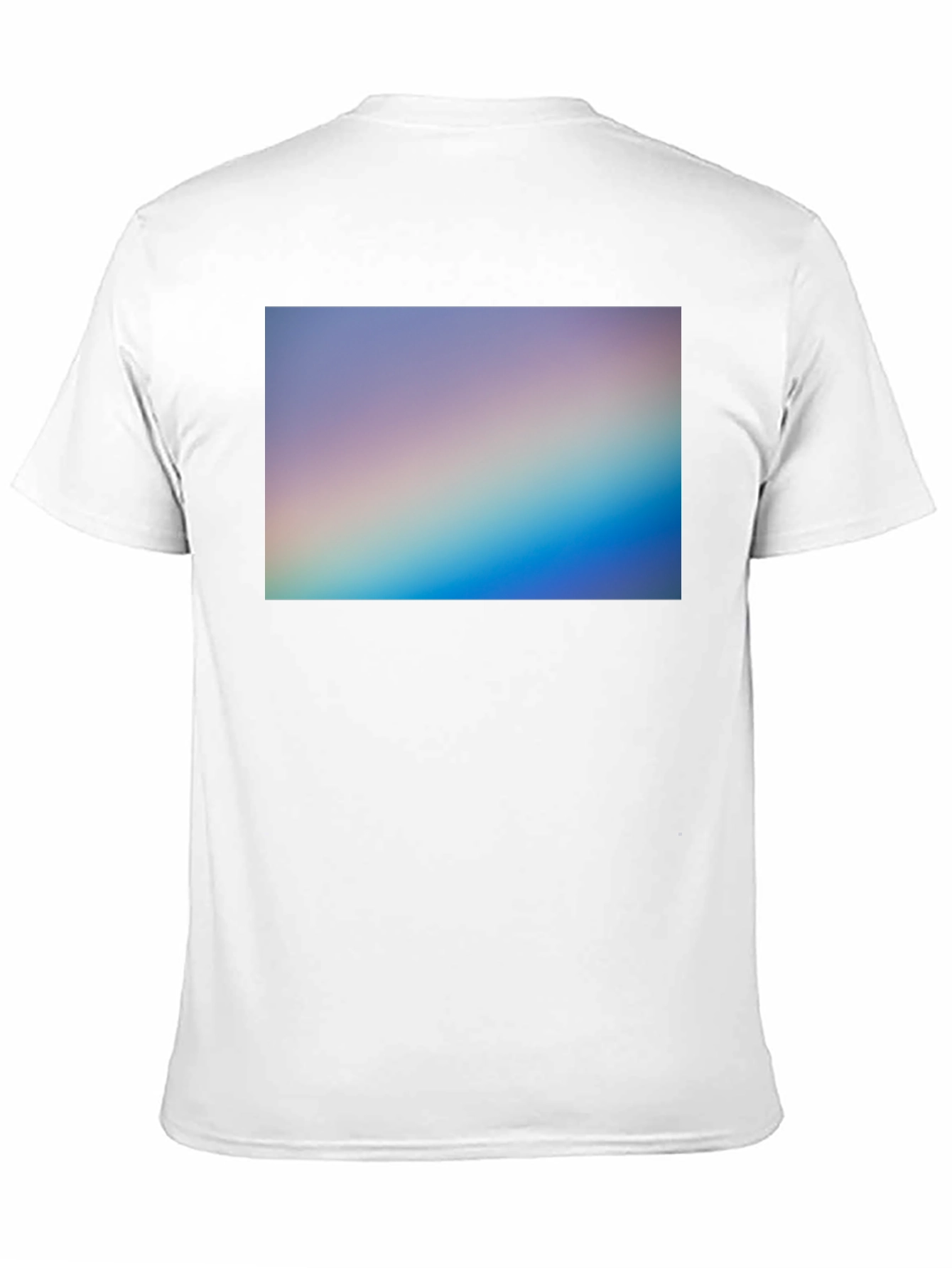 Gradient Spectrum Graphic Tee - Black Casual Shirt