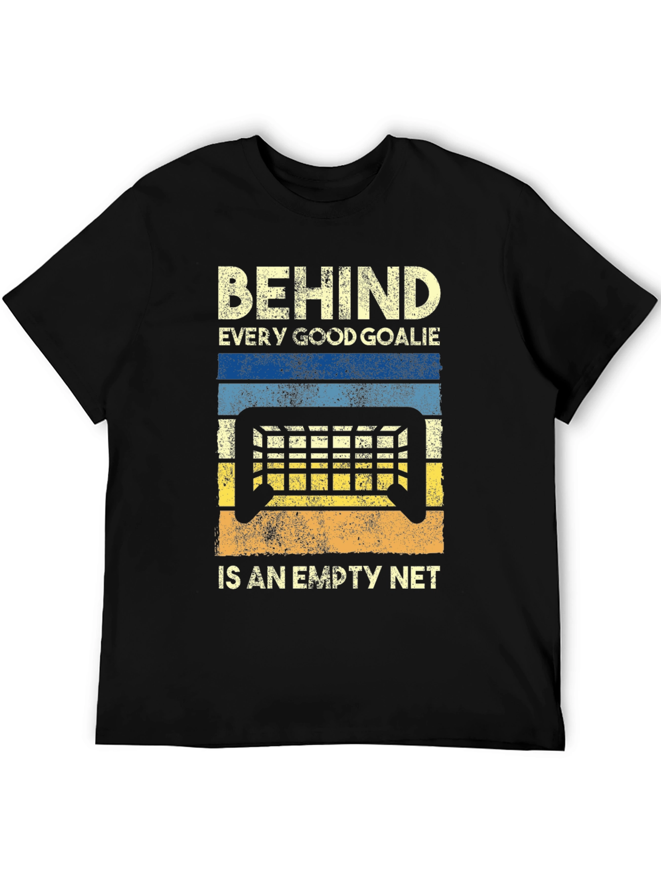 Funny Hockey Goalie Empty Net Graphic T-Shirt