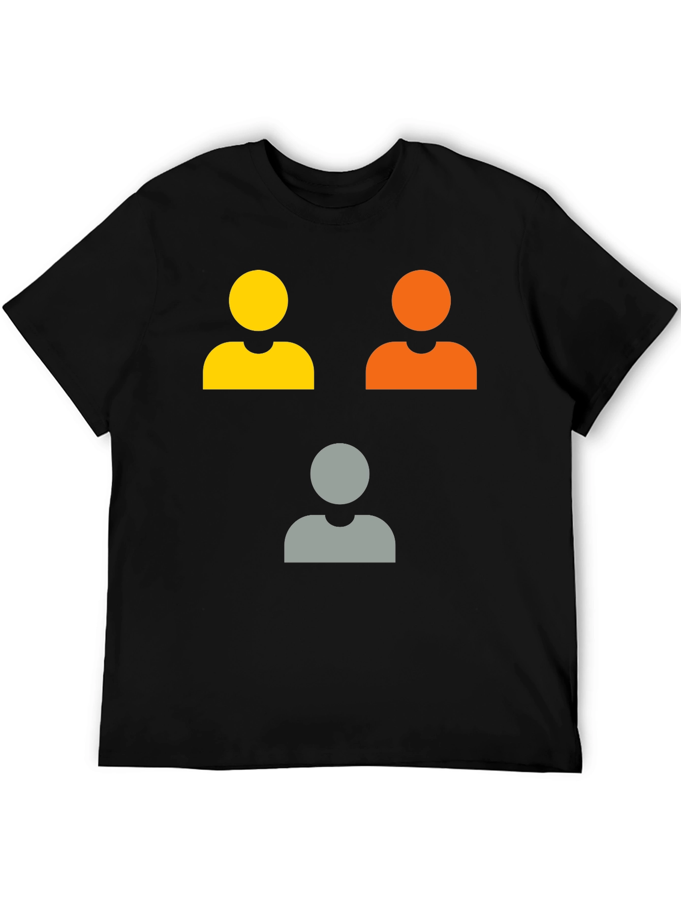 Fun People Icon Graphic Tee - Black