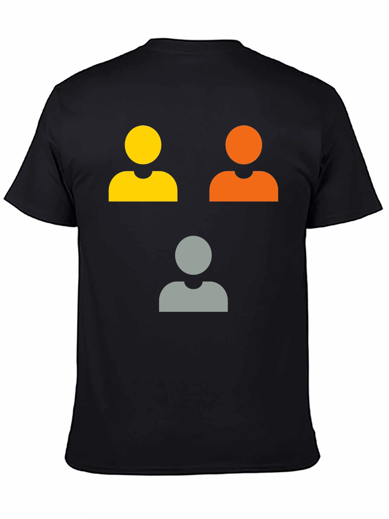 Fun People Icon Graphic Tee - Black