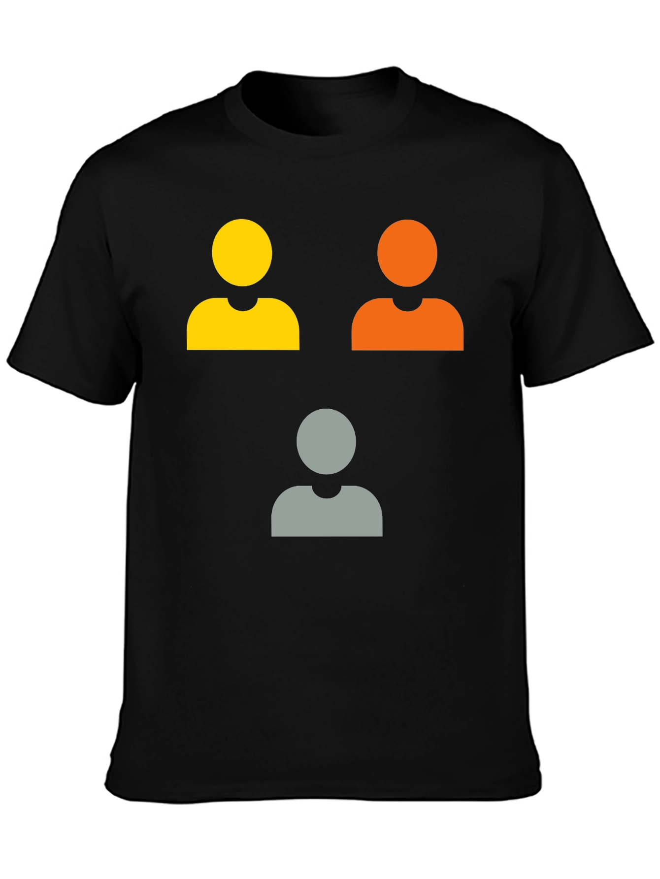 Fun People Icon Graphic Tee - Black