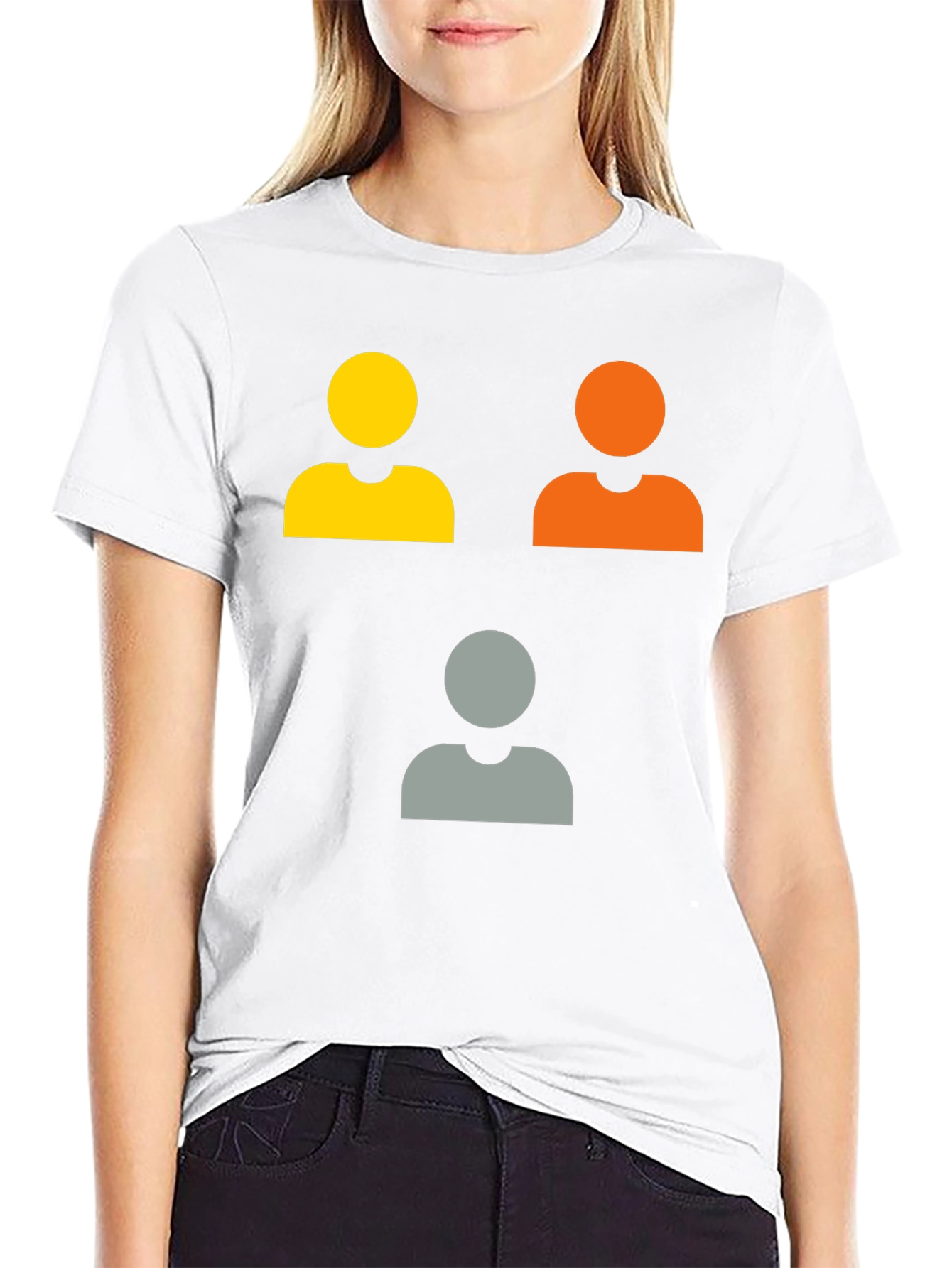 Fun People Icon Graphic Tee - Black