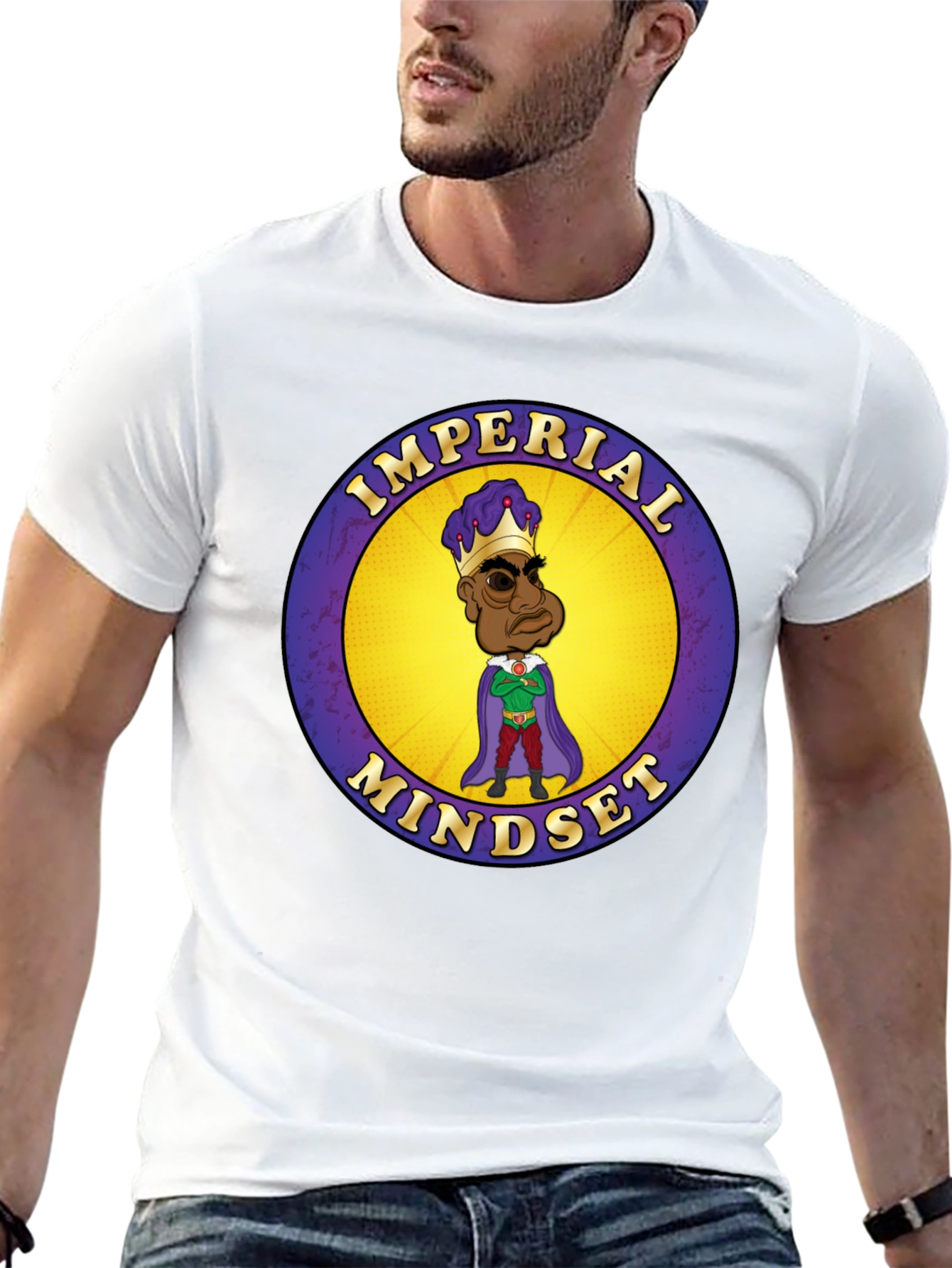 Imperial Mindset Graphic Tee - Black Cotton T-Shirt